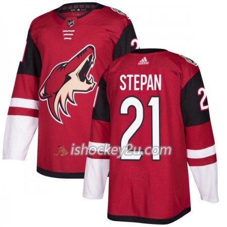 Mænd NHL Arizona Coyotes Trøje Derek Stepan 21 Adidas 2017-2018 Maroon Authentic